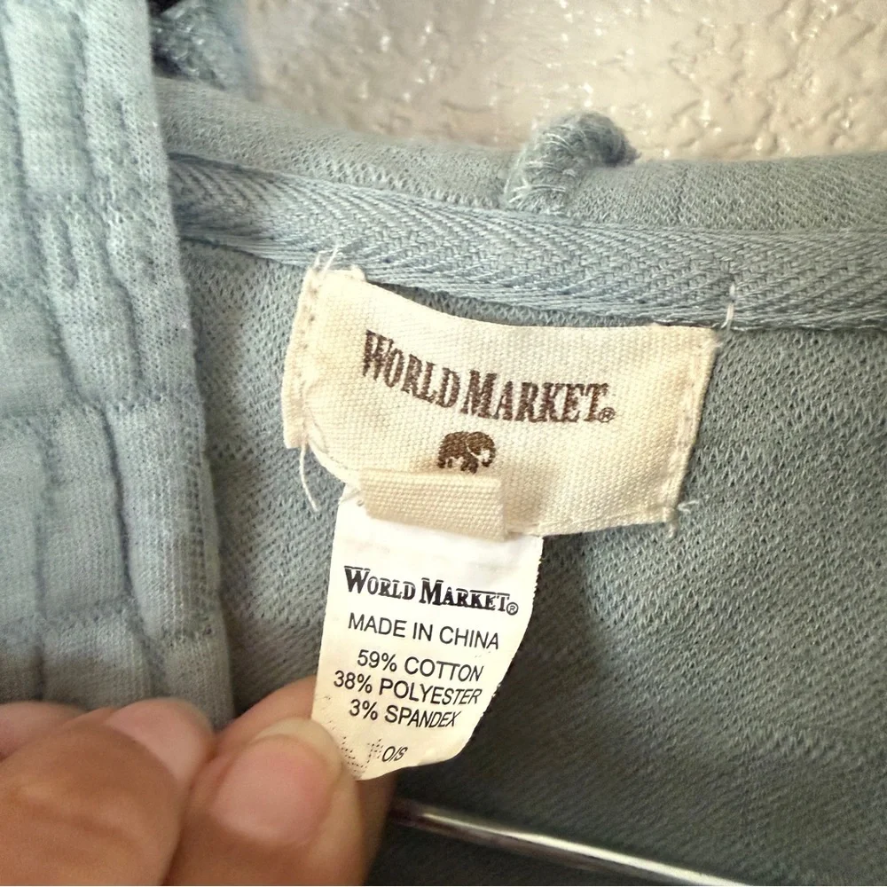 World‎ Market Light Blue One Size Jacket